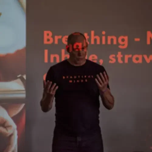 School students engaged in interactive wellbeing session with Beautiful Minds facilitator